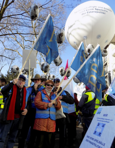 Demonstranten vom BRH