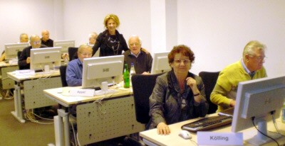 Seminarteilnehmer mit Pia di Lauro